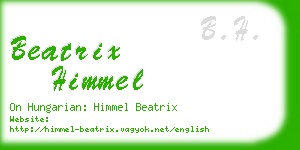 beatrix himmel business card